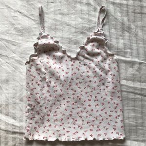 brandy melville floral nicolette tank